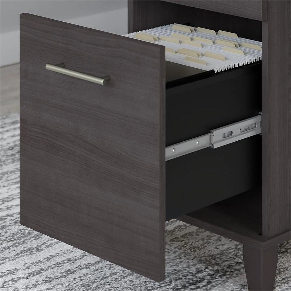 Sit to Stand Desk Set with Bookcase A612