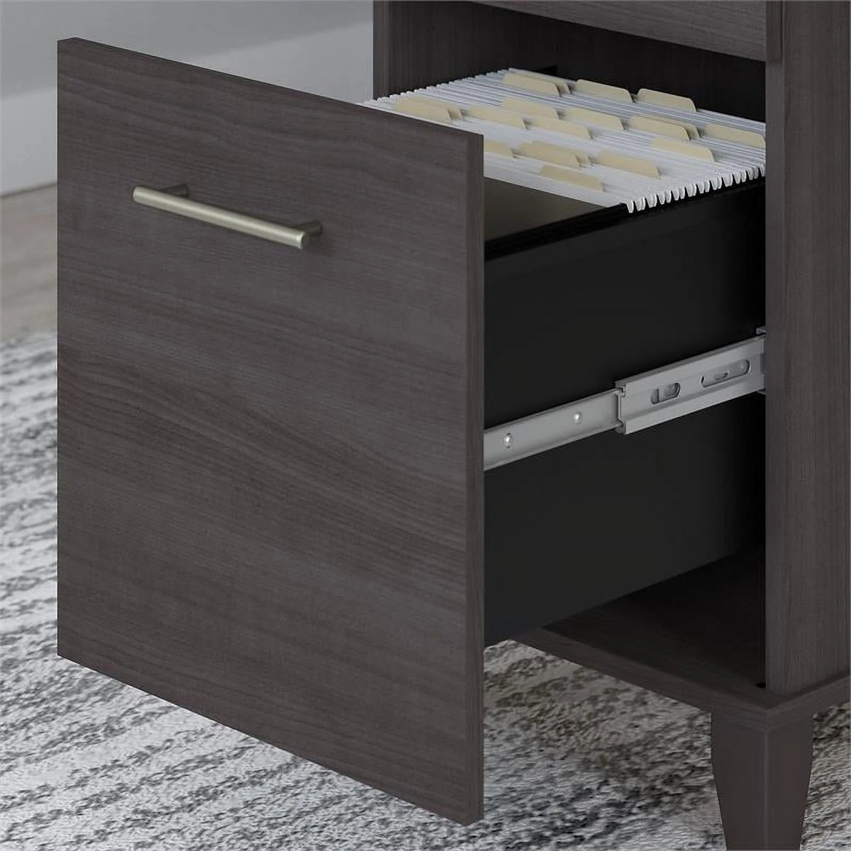Sit to Stand Desk Set with Bookcase A612