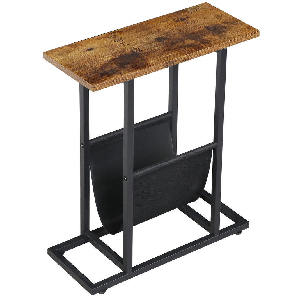 Narrow Side Table with Magazine Holder A804297