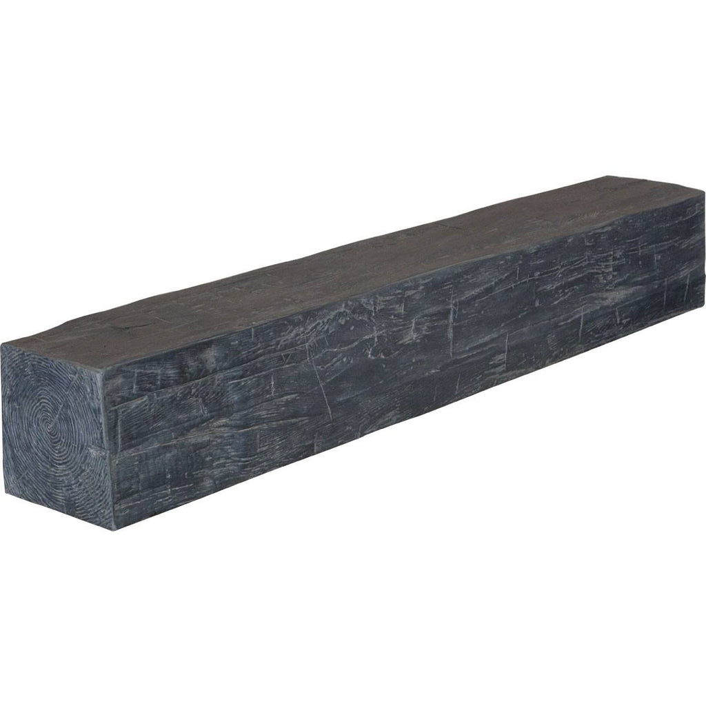 Aged Ash Hand Hewn Faux Wood Fireplace Mantel T4950
