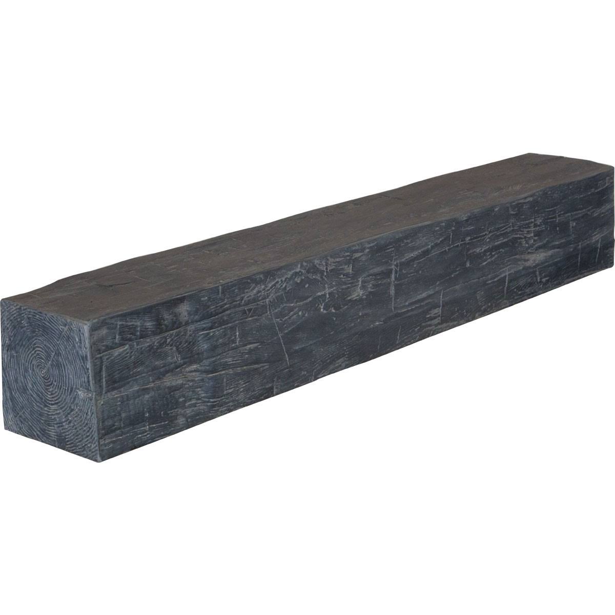 Aged Ash Hand Hewn Faux Wood Fireplace Mantel T4950