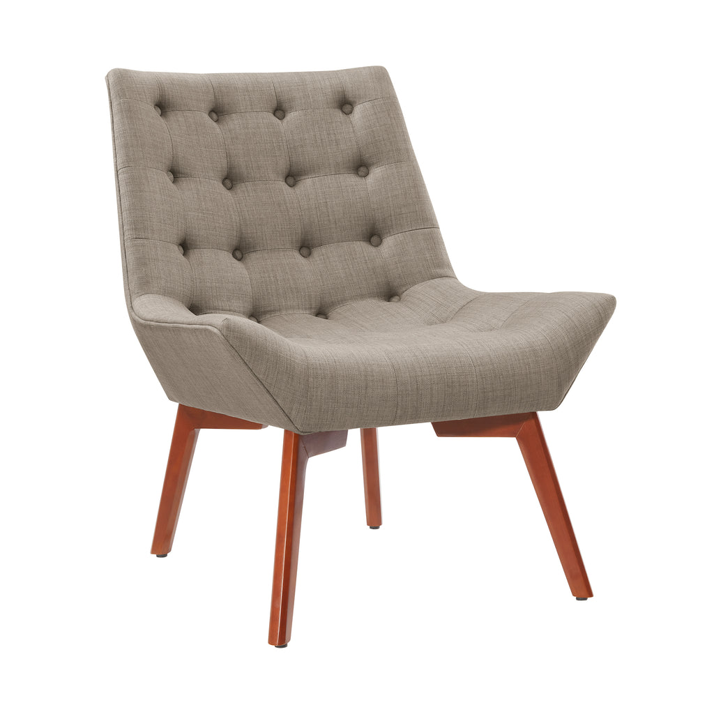 Gray Button Tufted Accent Chair W32857