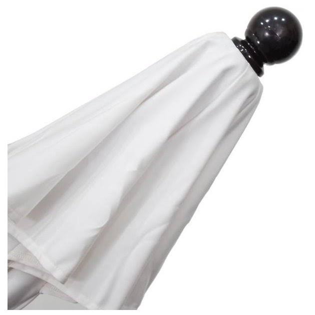 White Olefin Fiberglass Market Umbrella Q690