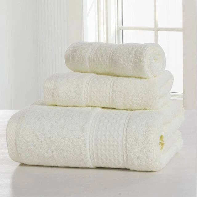3-Piece 100% Cotton Bath Towel Set E311042