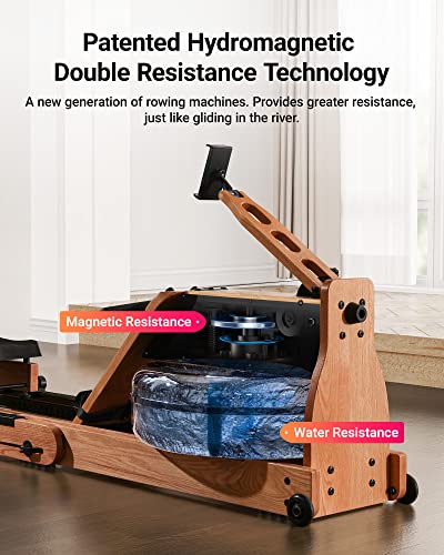 Foldable Water Rowing Machine with 400LBS Weight Capacity Y676821