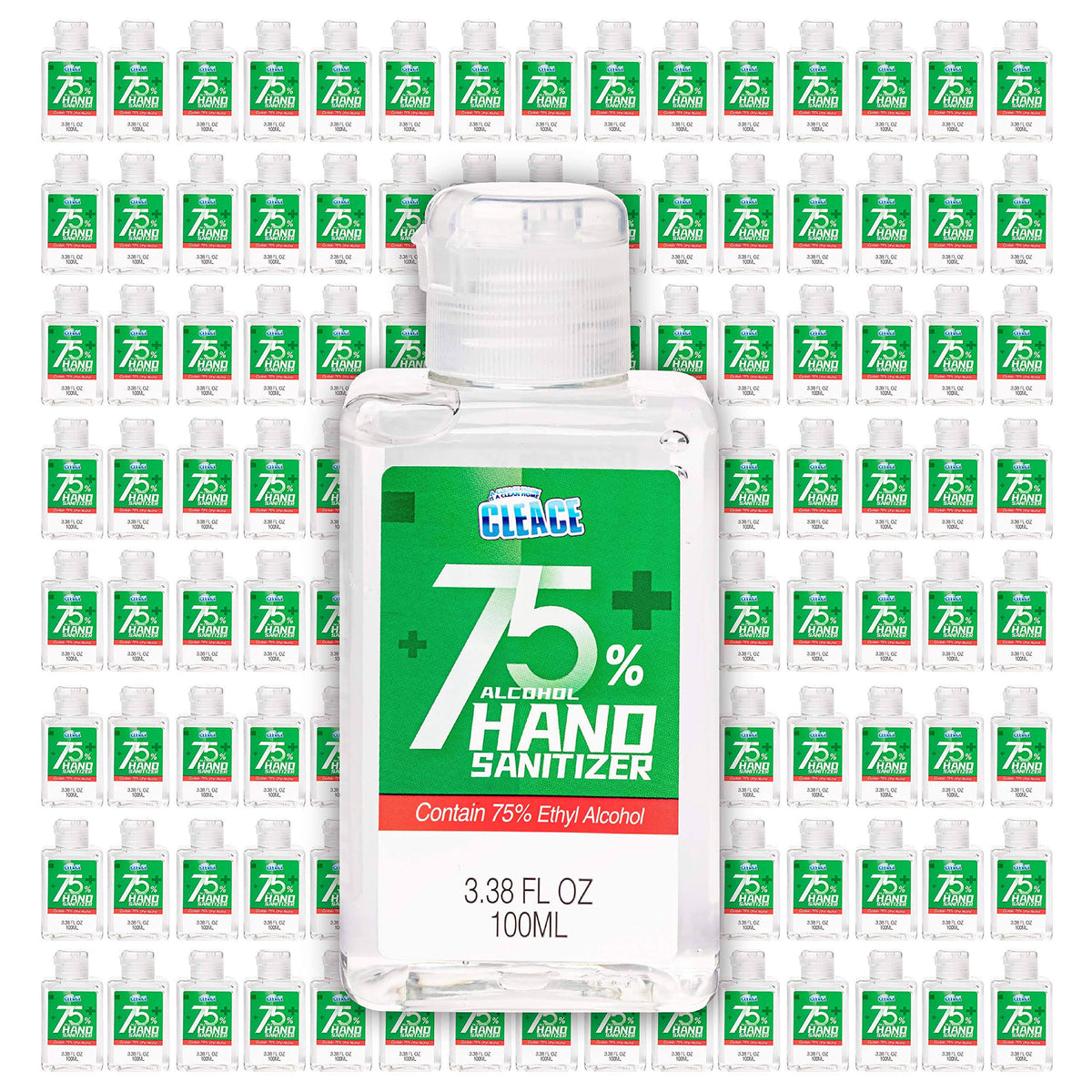 75% Alcohol Hand Sanitizer Gel, 120 Small Bottles, 3.38 oz Each D34098