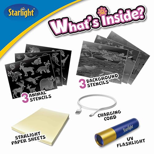 Light-Activated Paper Art Kit with UV Flashlight J92511