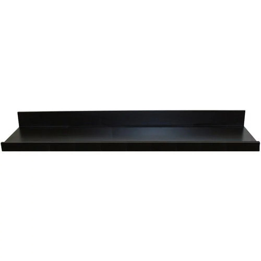 Black Wood Floating Picture Ledge Shelf M5966