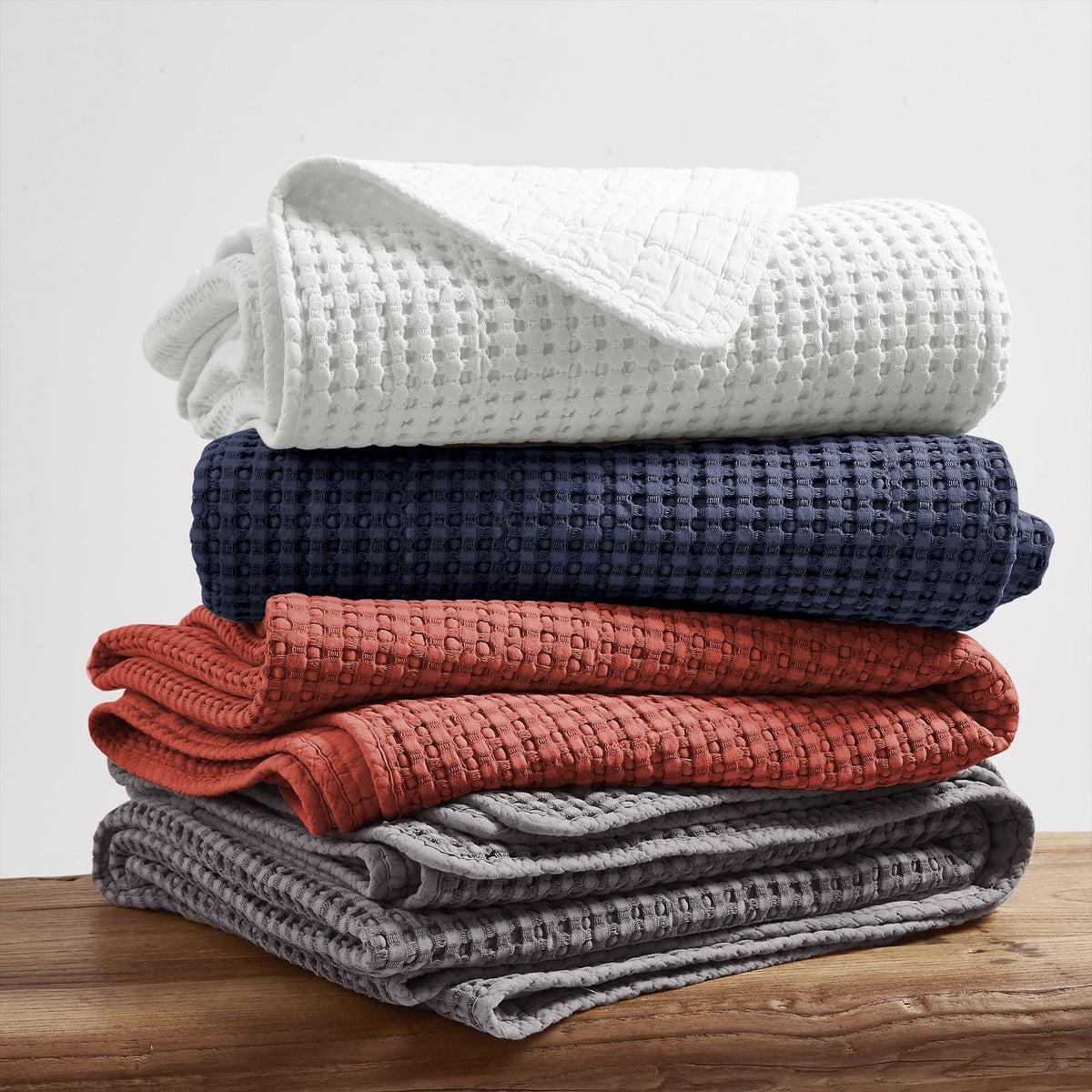 King/Cal King Cotton Waffle Quilt Set G27015