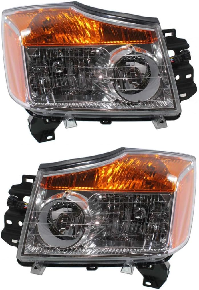 Headlight Assembly for Nissan Titan 2008-2015 Driver Side Halogen D965919
