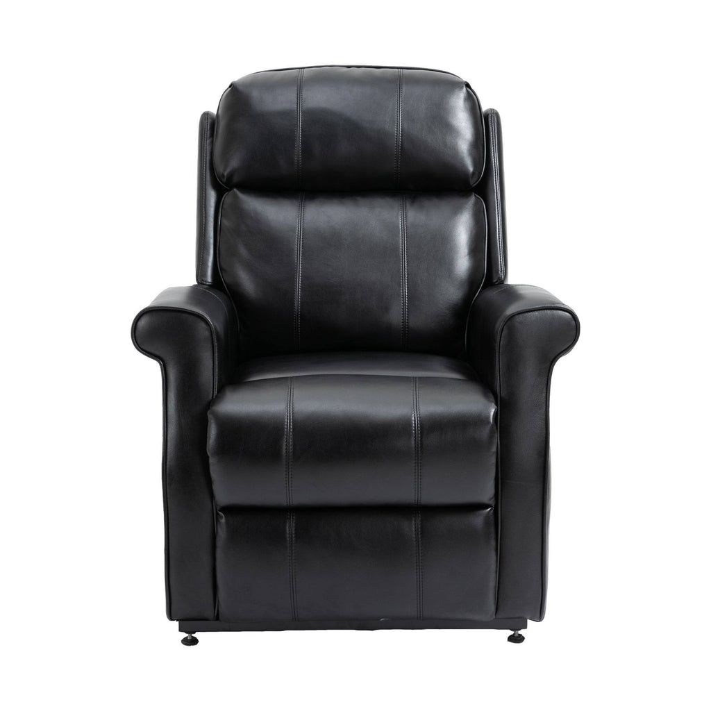 Black Faux Leather Power Lift Recliner Chair T45521