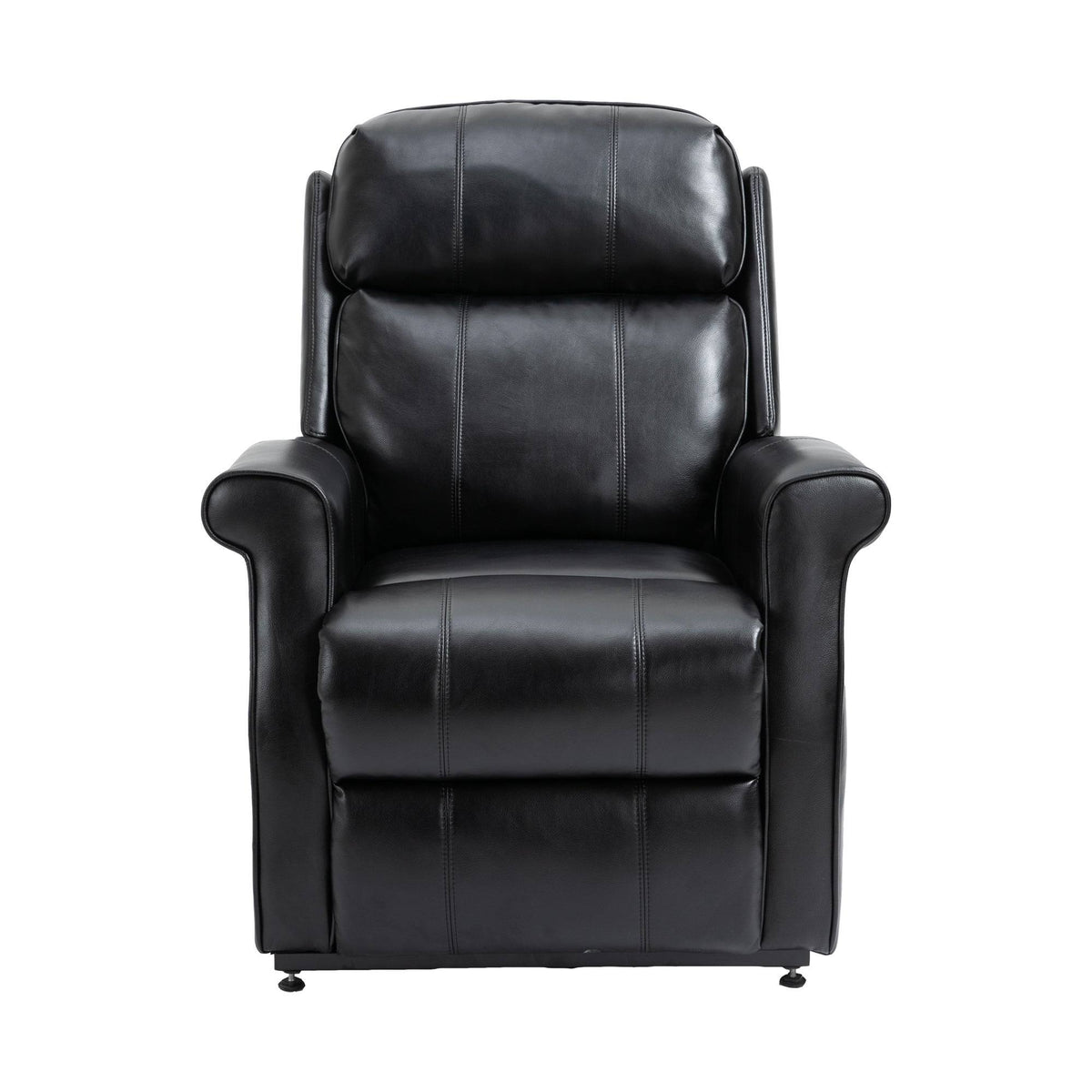 Black Faux Leather Power Lift Recliner Chair T45521