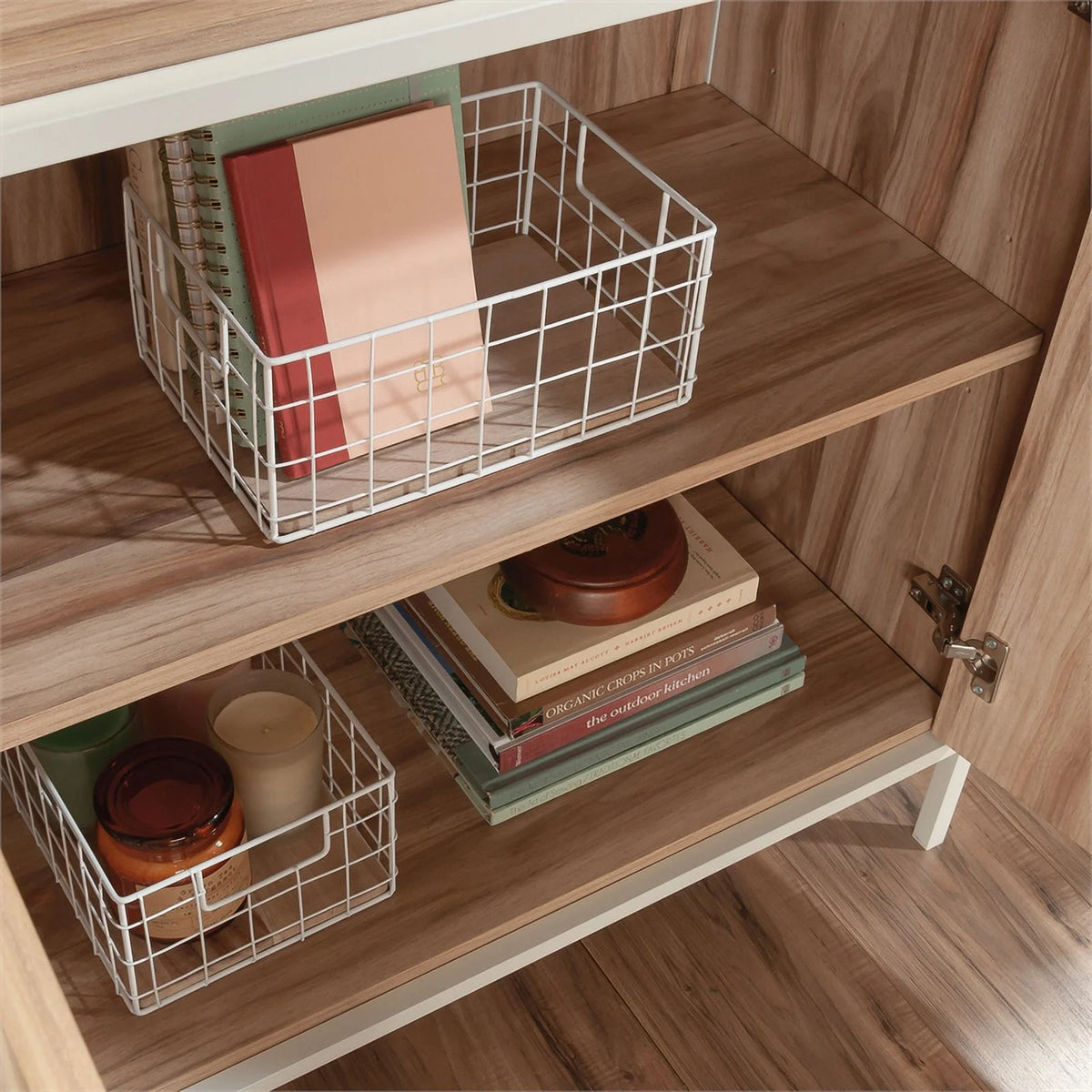 Kiln Acacia Brown Engineered Wood Bookcase D686