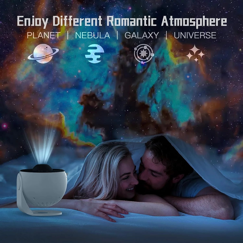 Galaxy Star Projector with 12 Galaxy Discs 360 Degree Rotation L169