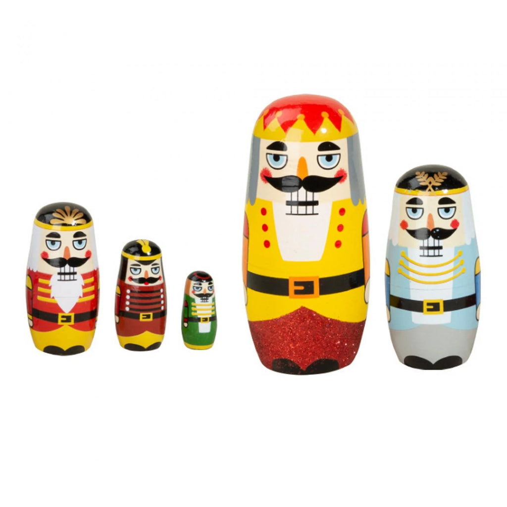 5 Pieces Wooden Matryoshka Dolls Nesting Doll Set I301626