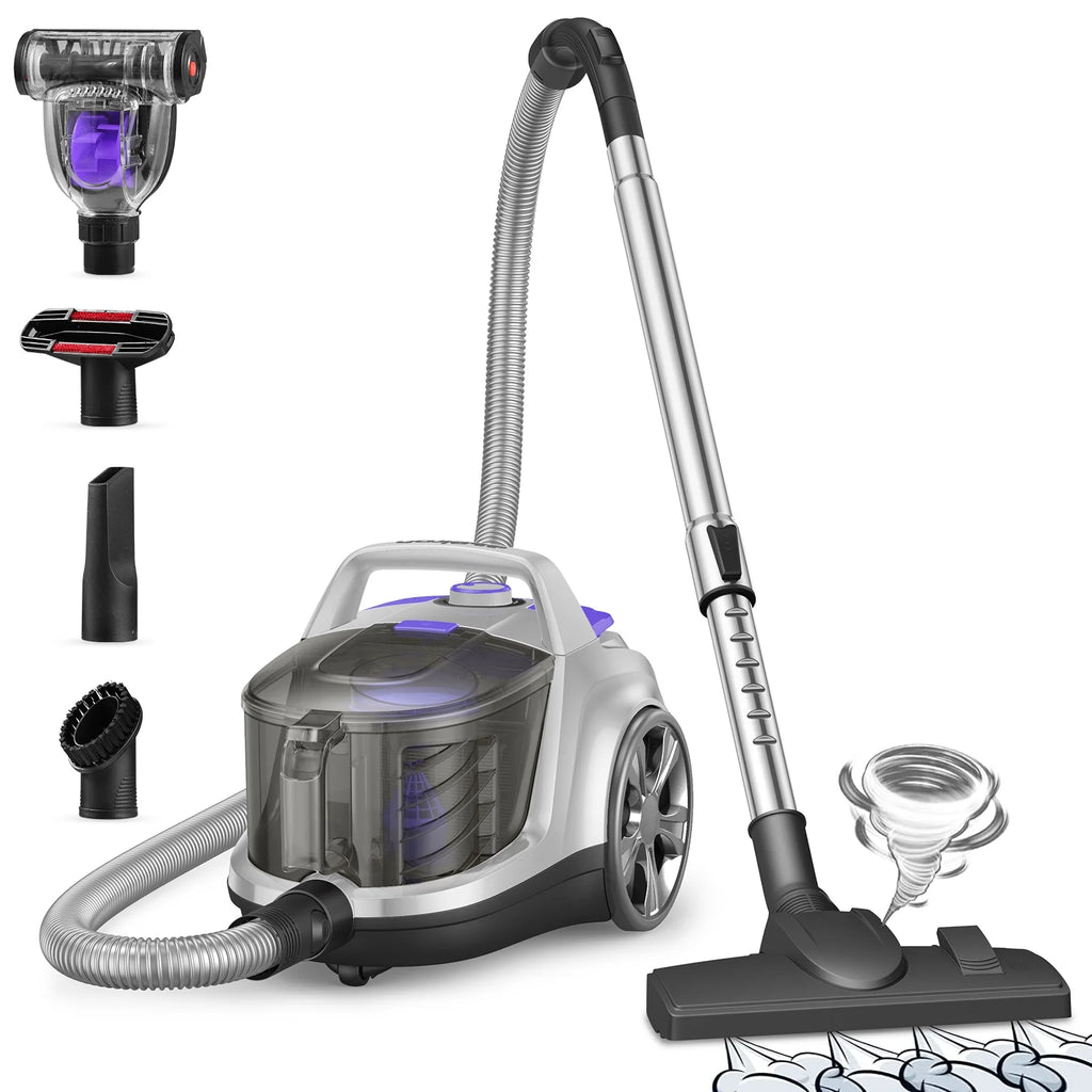 1200W 3.6QT Bagless Canister Vacuum Cleaner R4142