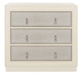 Beige Light Grey 3-Drawer Chest C7409