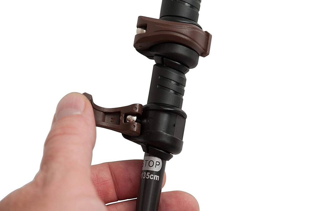 Bamboo & Carbon Fiber Walking Poles - 2 Pack - 6.8 oz Ultralight Collapsible Hiking Poles U54030