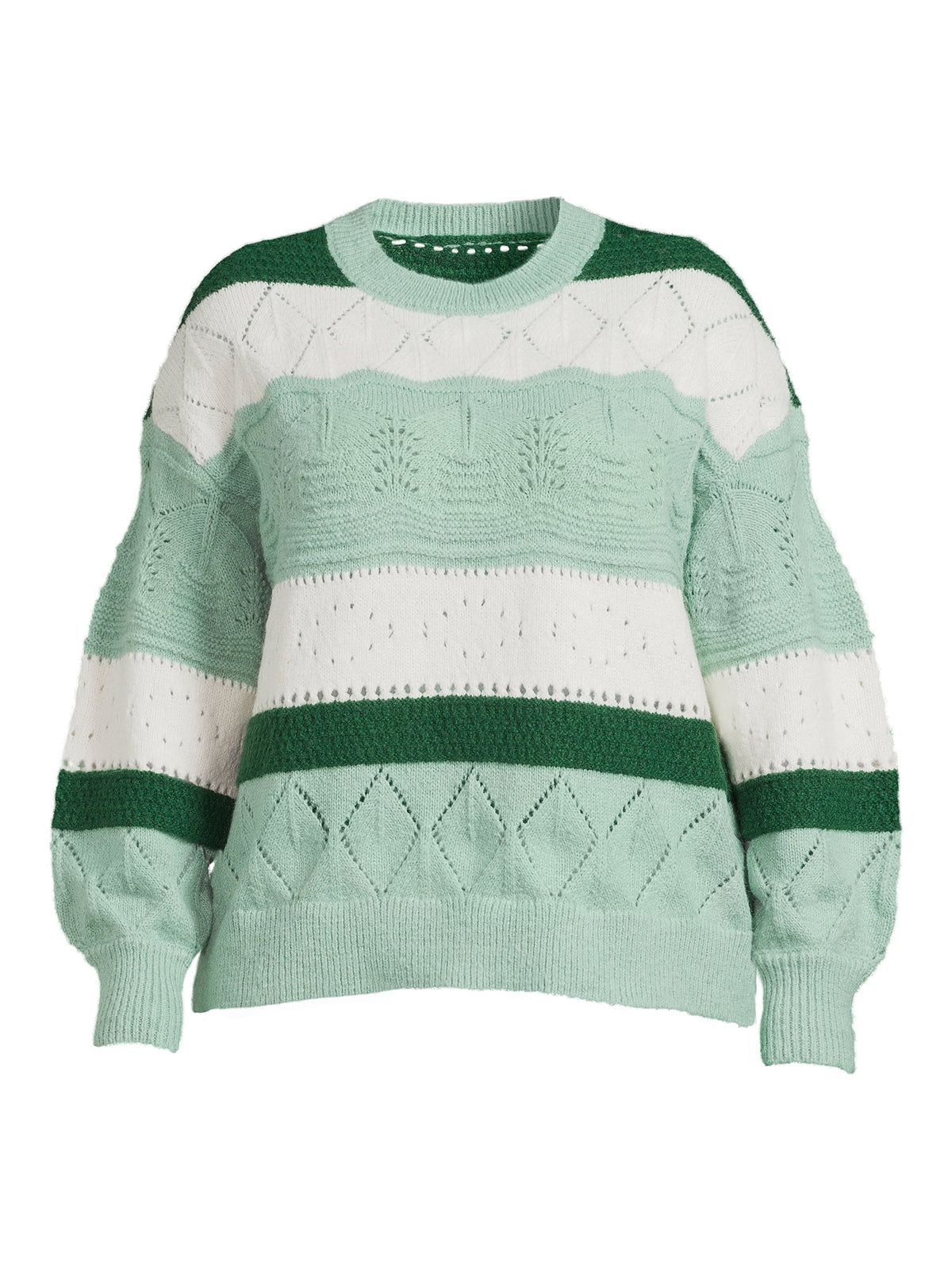 Lightweight Pointelle Pullover Sweater X495