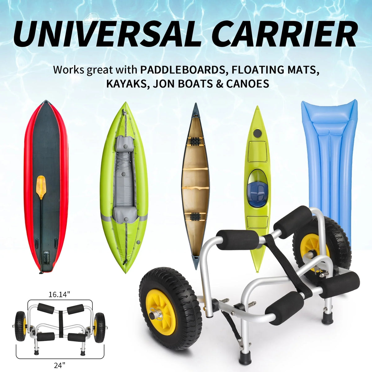Kayak Canoe Boat Carrier Dolly Cart on Wheel B40145