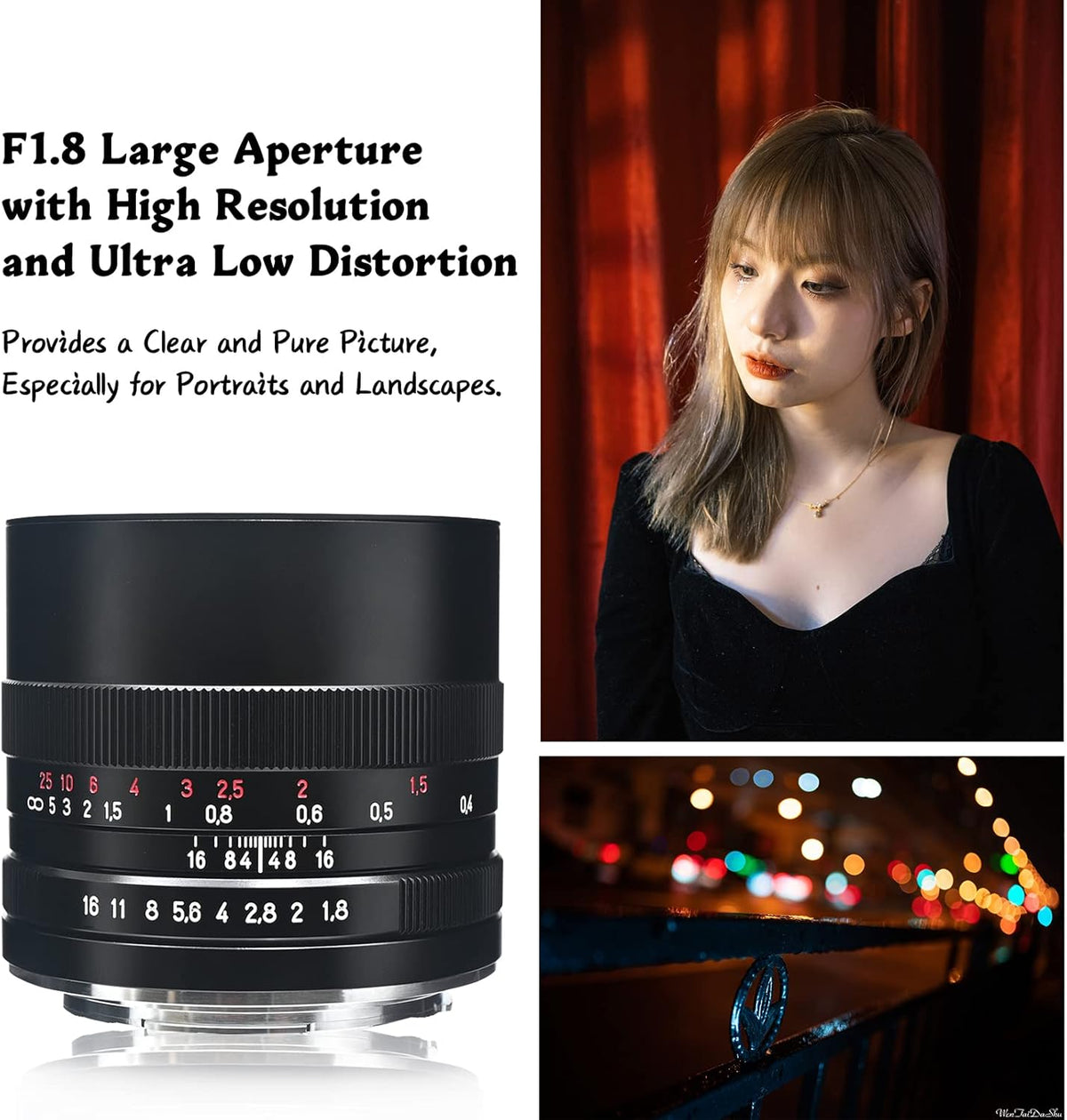 35mm F1.8 Full Frame Manual Prime Lens for L-Mount Mirrorless Camera F627