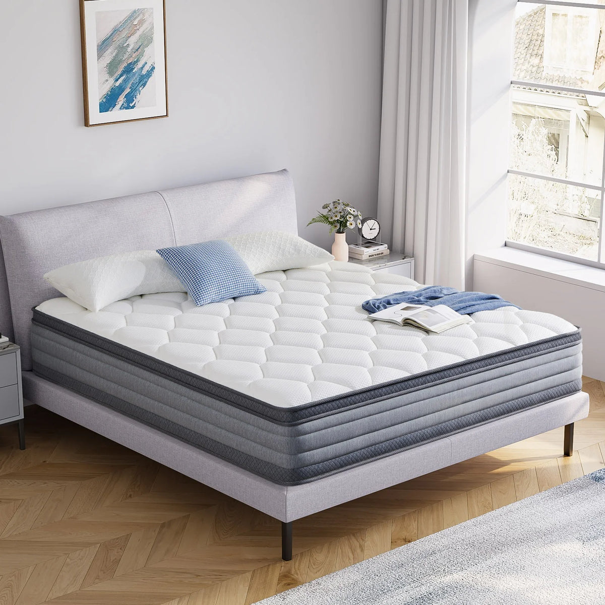 Queen 12 Hybrid Gel Memory Foam Innerspring Mattress R314