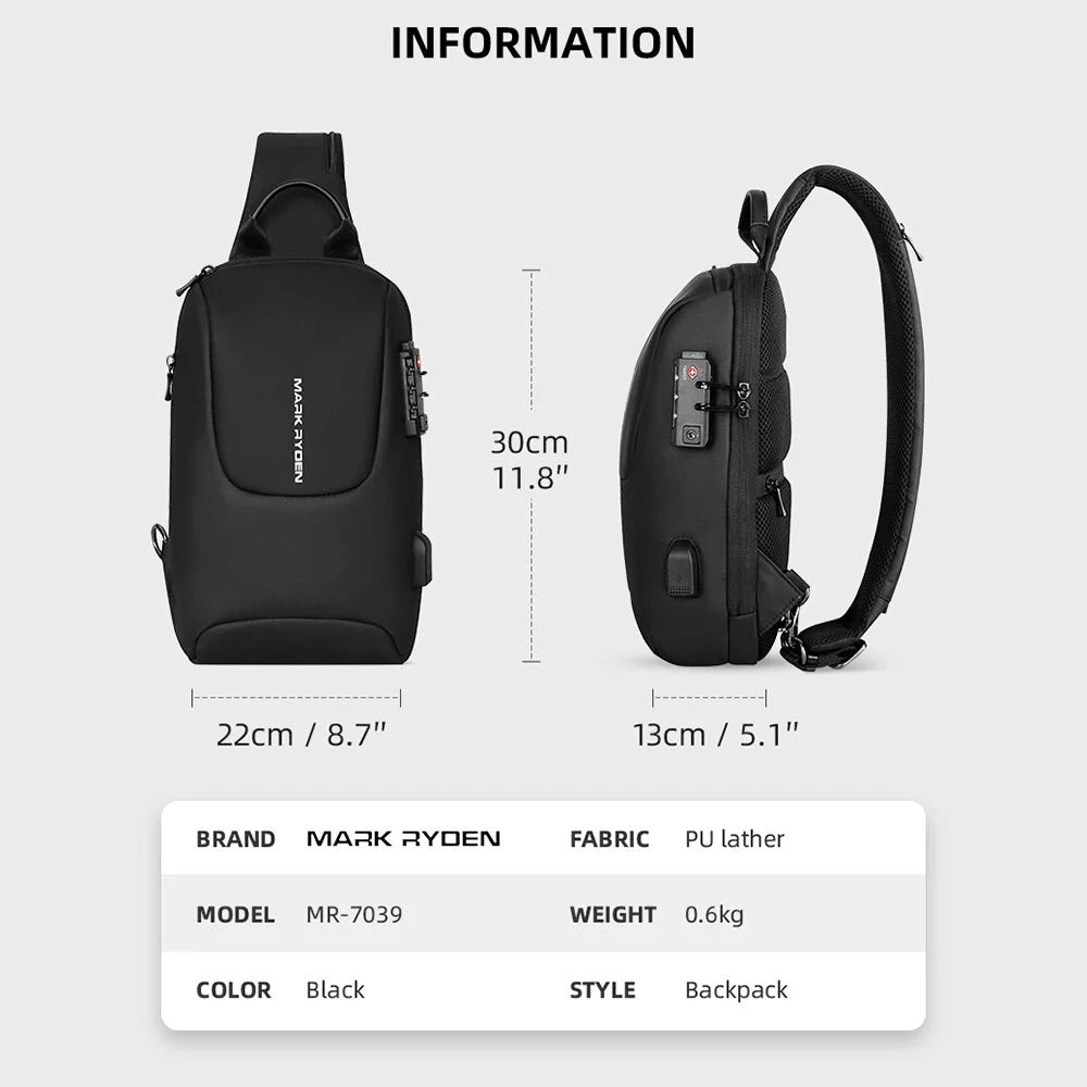 Waterproof Travel Crossbody Bag Y79932