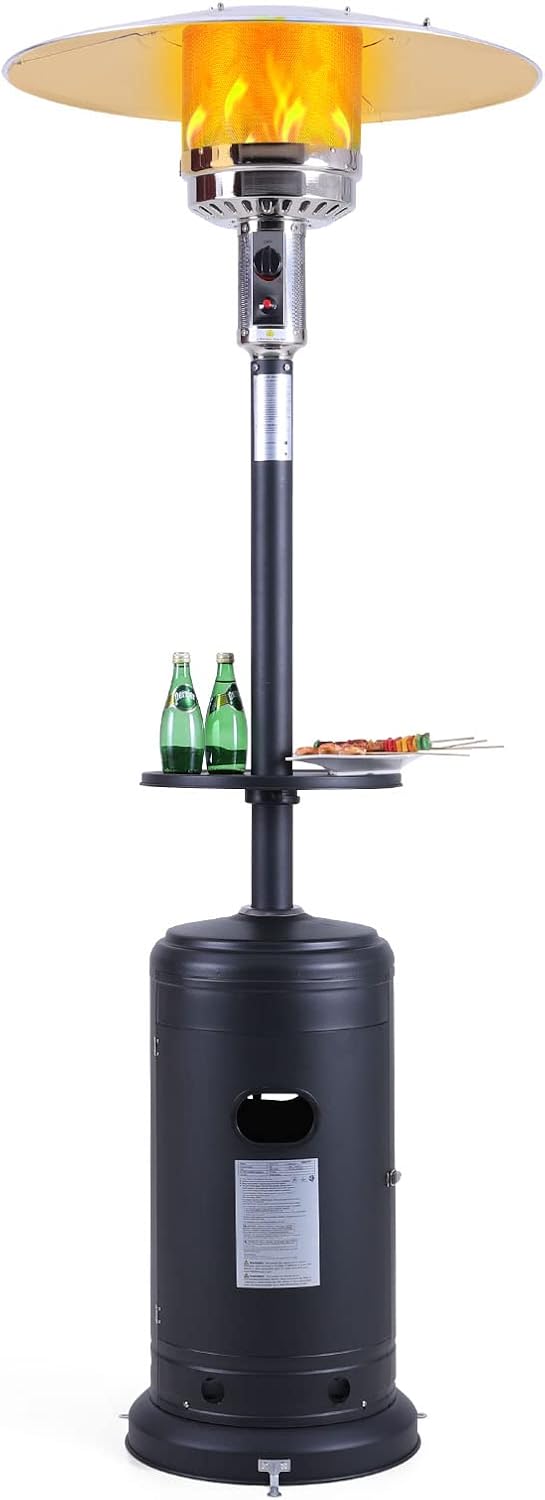 Outdoor Patio Heater 48,000 BTU Propane Gas with Wheels W2681