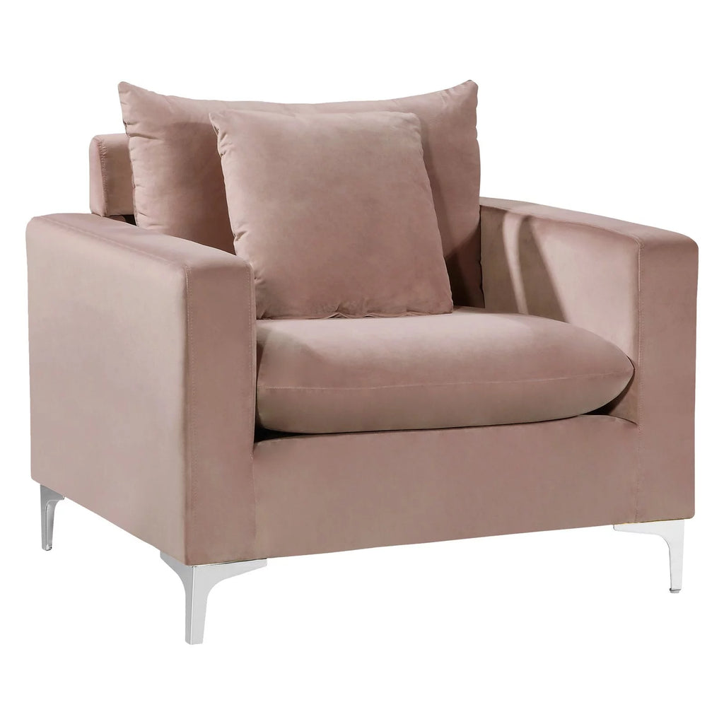 Pink Velvet Accent Chair H497
