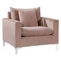 Pink Velvet Accent Chair H497