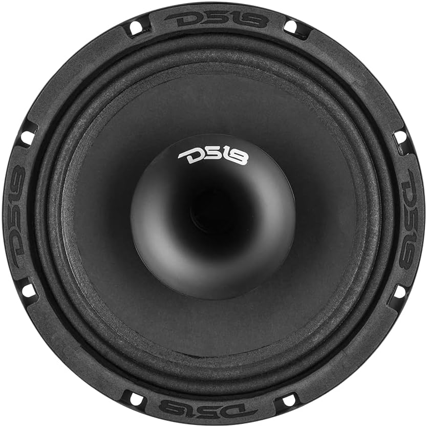 8" Shallow Hybrid Mid-Range Car Audio Loudspeaker with Grill Included 400W Max 200W RMS 8 Ohms Pack of 2 A822125