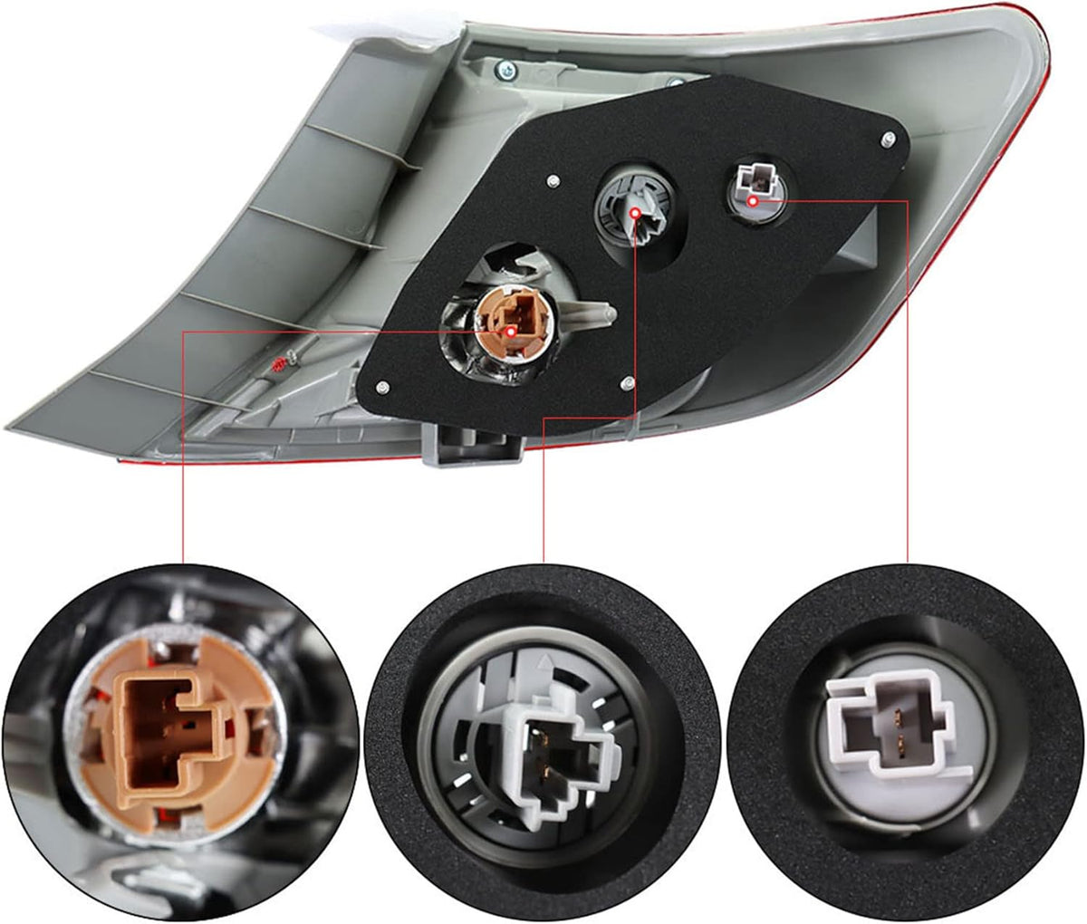 Halogen Rear Brake Tail Light Assembly Pack of 2 I1257