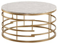 Round Faux Marble Coffee Table O227