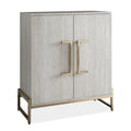 Faux Marble and Gold Metal Base Wine Cabinet K8208