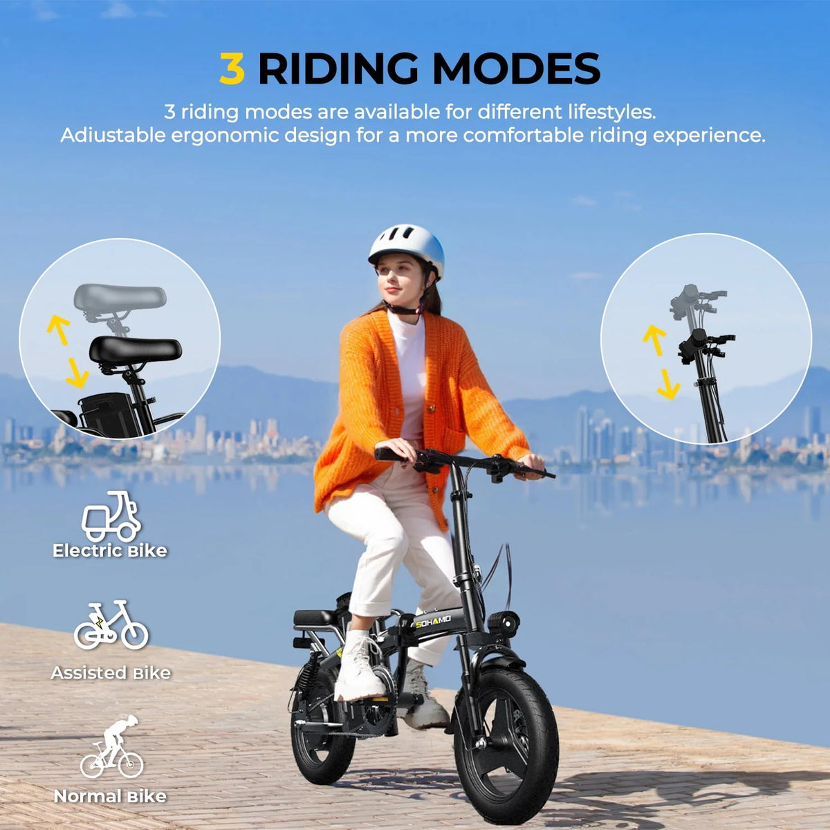 Folding Electric Bike 400W 48V 13Ah A27984
