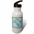 WW II Japanese Map Of The Hawaiian Islands Sports Water Bottle Q612082