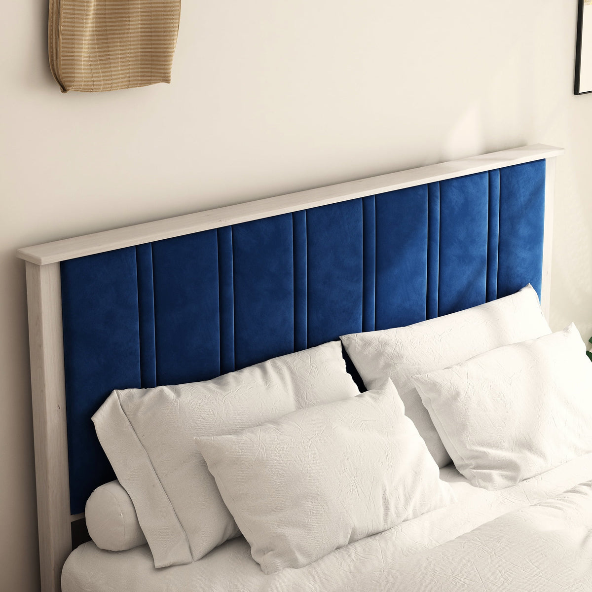 King Wood Bed Frame with Headboard M31154