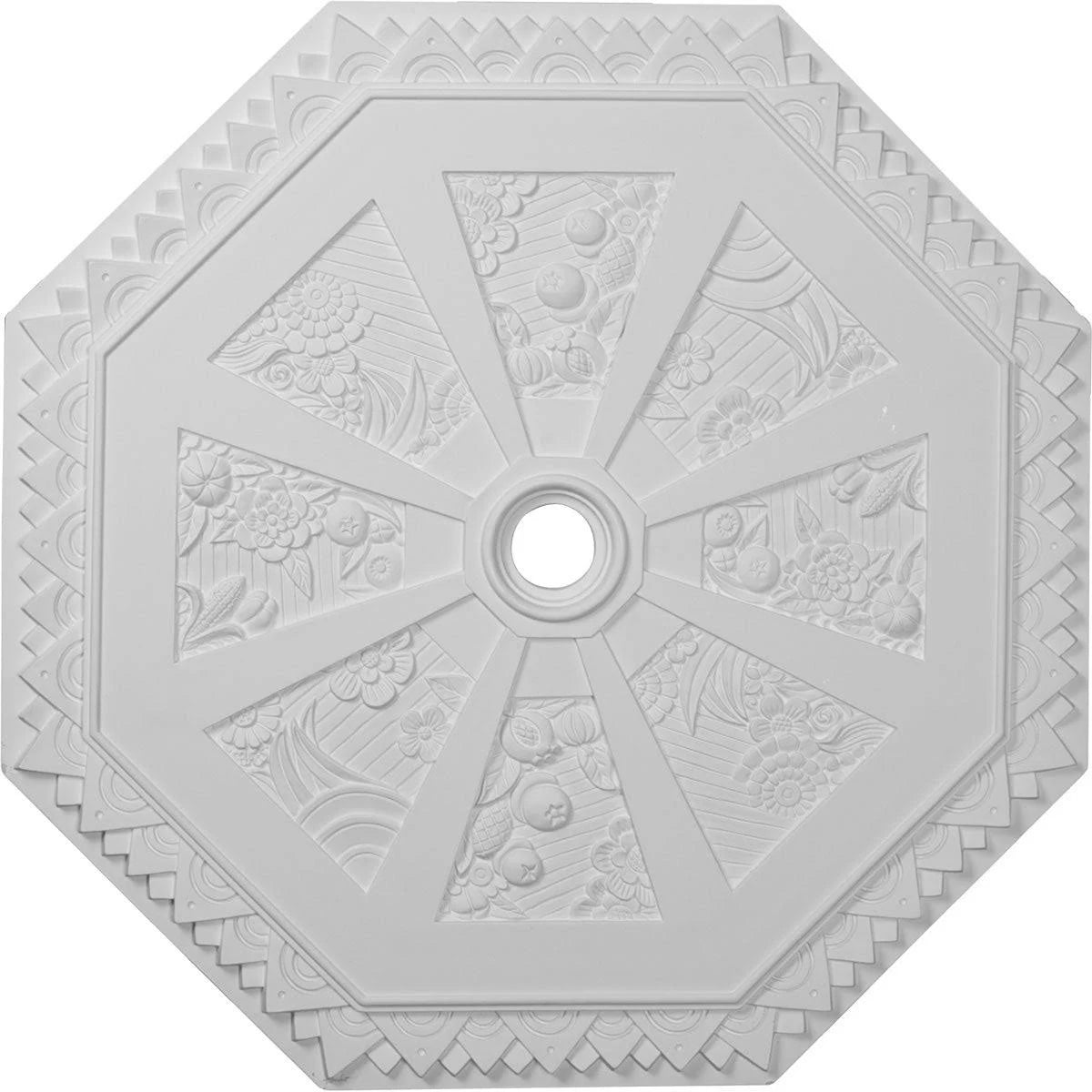 29 1/8x22OD x 2 1/4x22ID x 1 1/8x22P Spring Octagonal Ceiling Medallion W769152