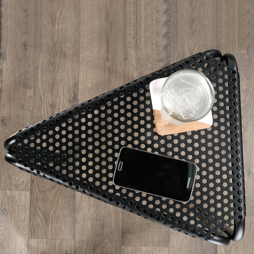Triangular Side Table, Black finish P138930