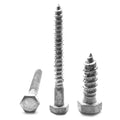 5/16x22-9 x 4 1/2x22 Hex Lag Screw Low Carbon Steel Hot Dip Galvanized Pk 50 R721