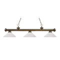 Antique Brass 3 Light Billiard Light A886661