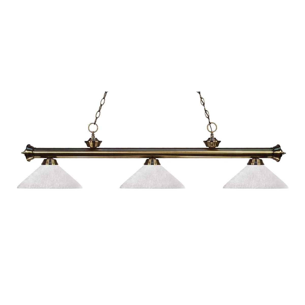 Antique Brass 3 Light Billiard Light A886661