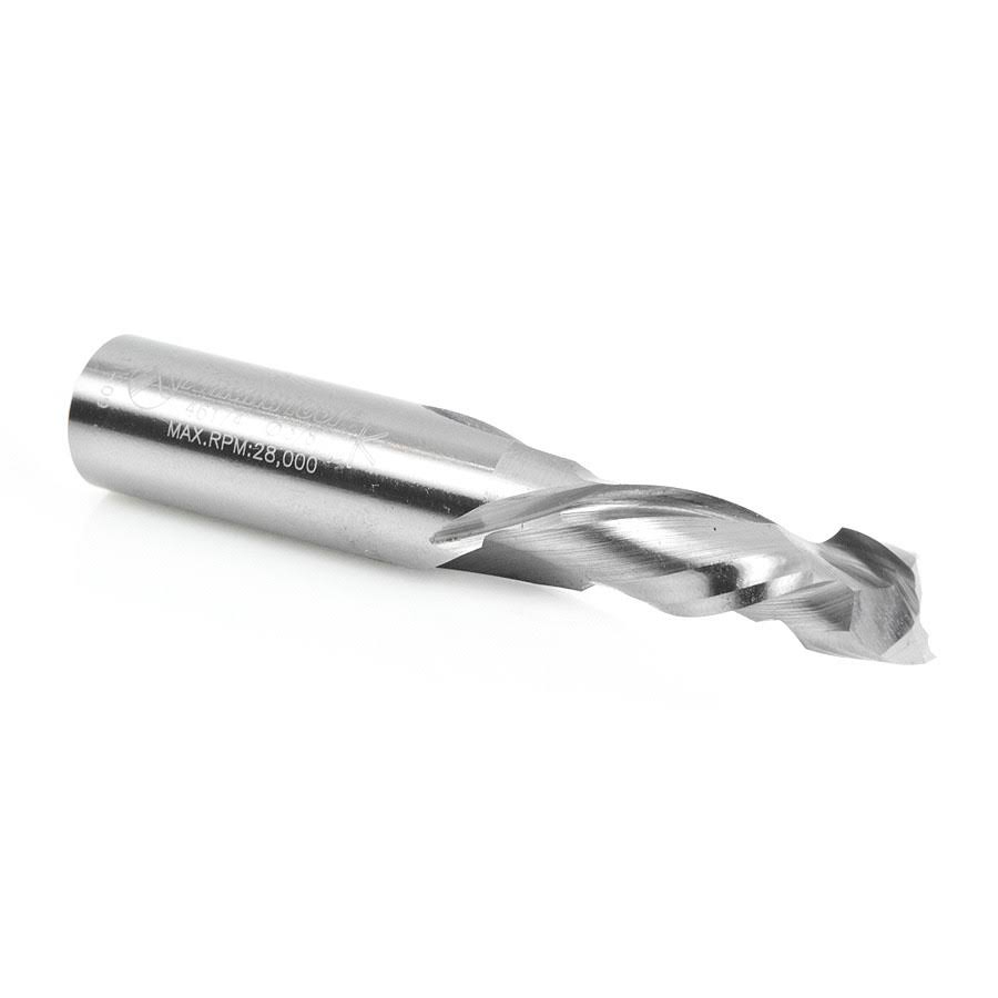 Solid Carbide Compression Spiral 3/8 Dia x 1 inch x 1/2 Shank B3752
