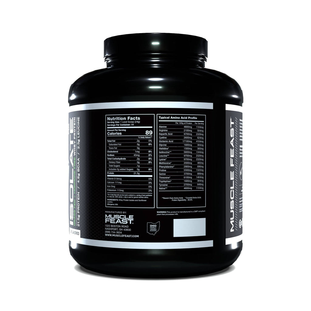 100% Pure Whey Protein Isolate Powder Cappuccino 5 lb U20049