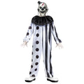 Killer Clown Black Halloween Costume O2176