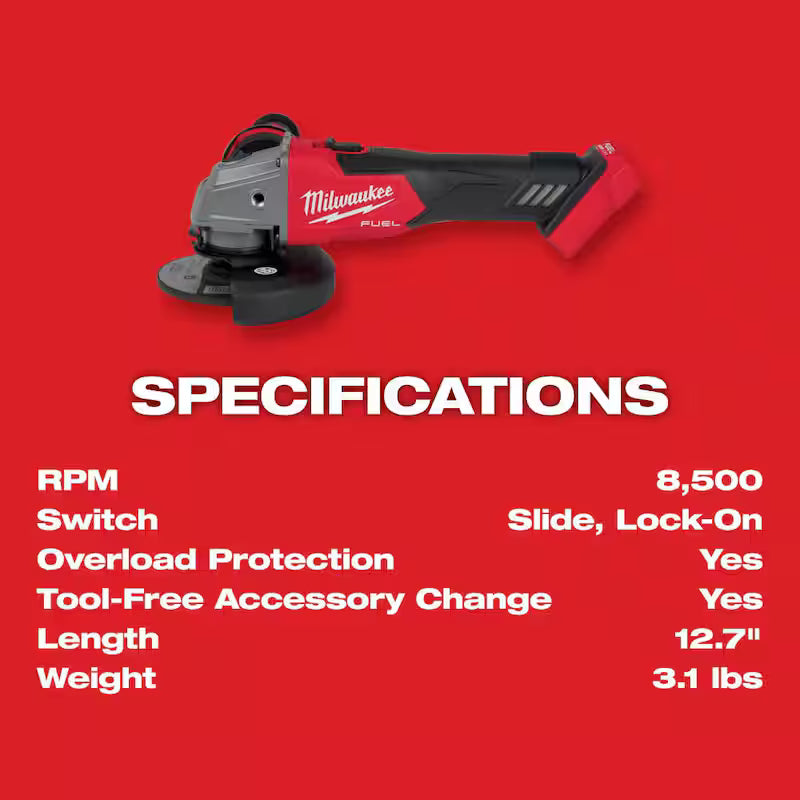 18V Cordless 4-1/2 in./5 in. Grinder Kit with Two 6.0 Ah Batteries I6766