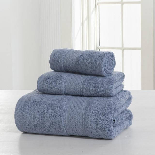 3-Piece 100% Cotton Bath Towel Set E311042