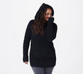 Black Zigzag Cable Hoodie K996310