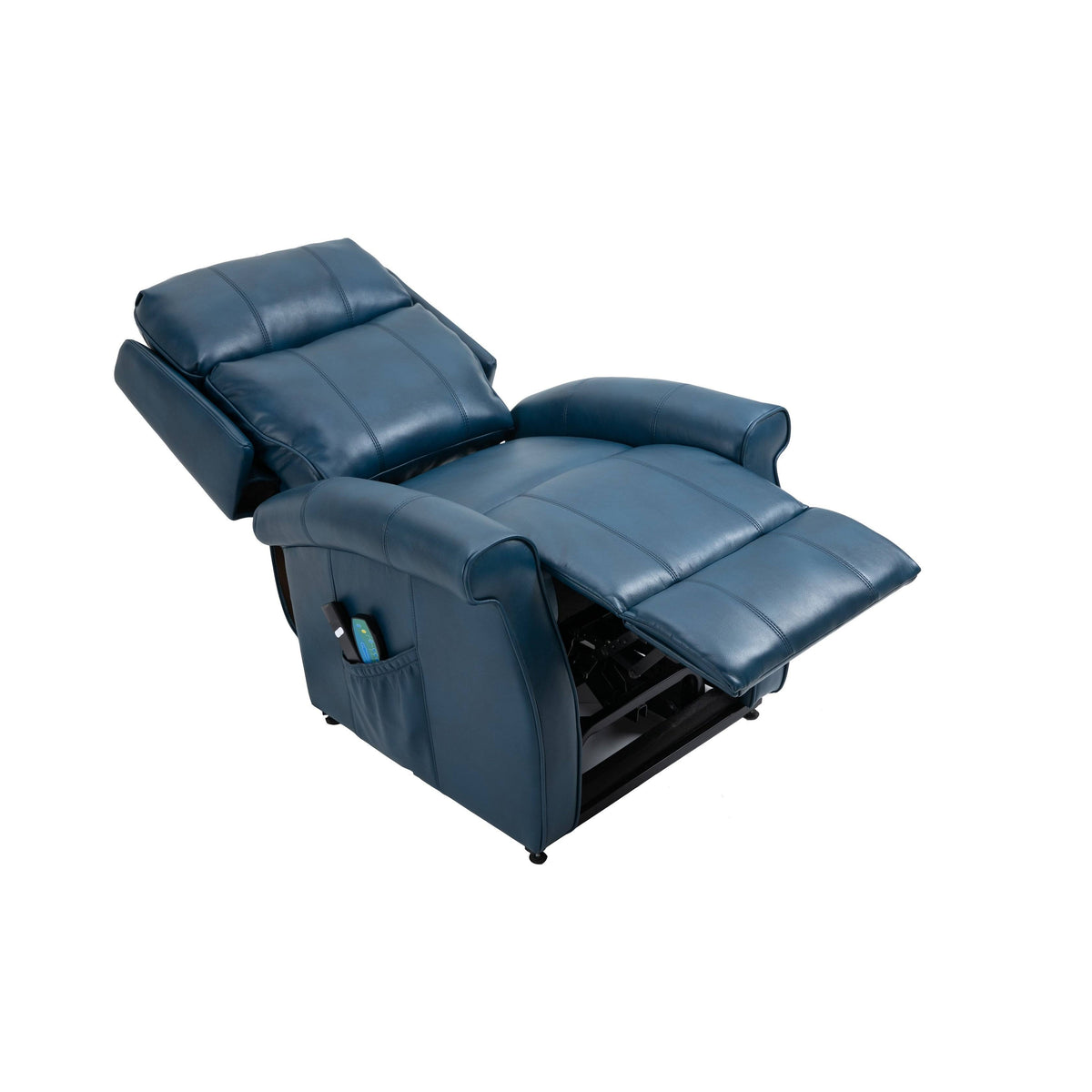 Black Faux Leather Power Lift Recliner Chair T45521