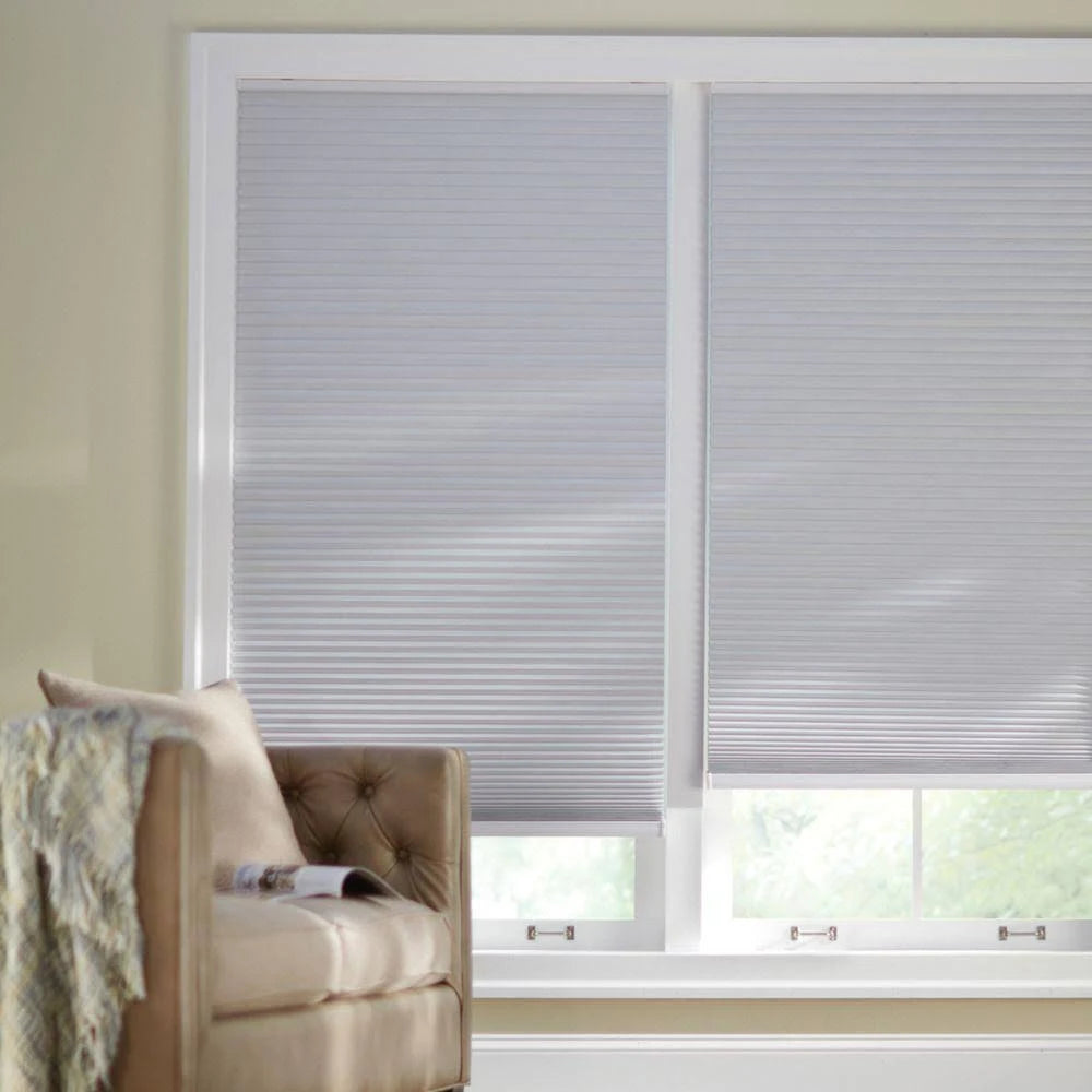 Shadow White Cordless Blackout Cellular Shade Q4319